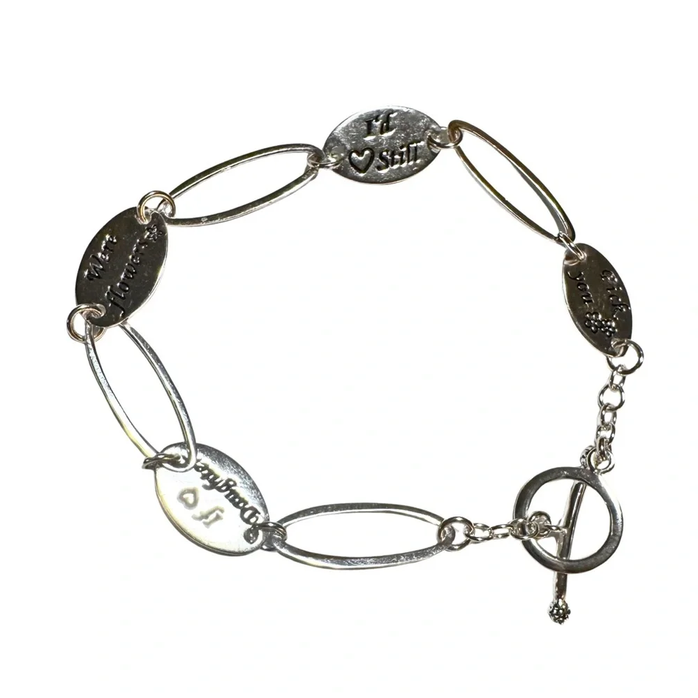 If Daughters Were‎ Flowers I’d Still Pick You Stainless Steel Bracelet Gift